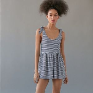 UO Cairo Tie-Shoulder Romper